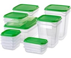 Ikea Pruta 14 Parça Dikdörtgen - Kare Plastik Saklama Kabı