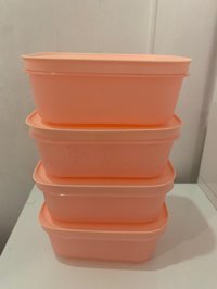 Tupperware Alaska 4 Parça Dikdörtgen Silikon Saklama Kabı