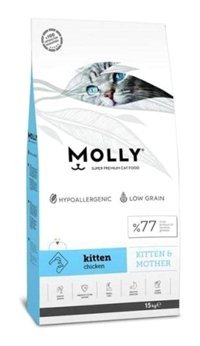 Molly Hipoalerjenik Tavuklu Yavru Kuru Kedi Maması 15 kg