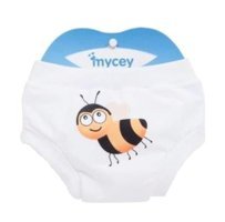 Mycey 10 - 15 Kg Tekli Sızdırmaz Yıkanabilir Çok Renkli Arı Desenli Alıştırma Külodu