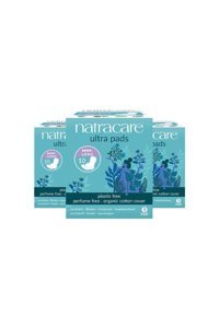 Natracare Organic Cotton Cover Organik Orta Gece 10'lu Hijyenik Ped 6 Adet