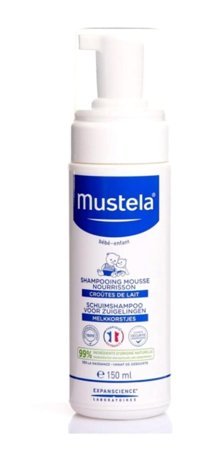 Mustela Köpüklü Konak Önleyici Hipoalerjenik Yenidoğan Hassas Ciltler İçin Avokadolu Bebek Şampuanı 150 ml