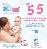 Sebamed Konak Önleyici Göz Yakmayan Hipoalerjenik Yenidoğan Hassas Ciltler İçin Papatyalı Bebek Şampuanı 500 ml