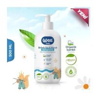 Wee Baby Vegan Konak Önleyici Göz Yakmayan Hipoalerjenik Yenidoğan Hassas Ciltler İçin Papatya Özlü Bebek Şampuanı 500 ml