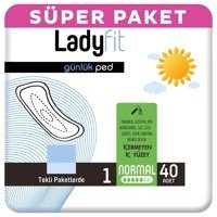 Lady Fit Organik Antialerjik Orta Normal 40'lı Hijyenik Ped 1 Adet
