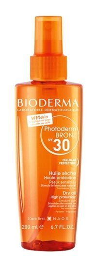 Bioderma Photoderm Bronz Hyalüronik Asit Hızlı 30 Faktör Vücut-Yüz İçin Bronzlaştırıcı Yağ 200 ml
