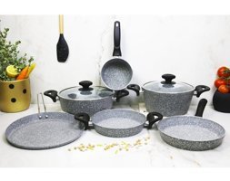 Evita Eco Bio 8 Parça Granit Tencere Seti