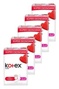 Kotex Organik Antialerjik Orta Ultra Uzun 20'li Hijyenik Ped 1 Adet