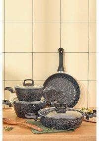 Emsan Oasis-S 7 Parça Granit Tencere Seti
