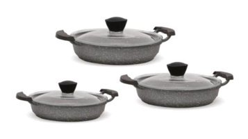 FMS D5001 6 Parça Granit Tencere ve Tava Seti