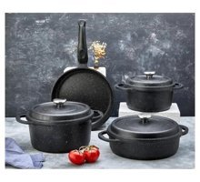 Cosiness 7 Parça Döküm Tencere ve Tava Seti