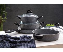 Emsan Titangranit 7 Parça Granit Tencere Seti
