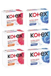 Kotex Ultra Single Organik Antialerjik Orta-İnce Normal-Gece 14'lü Hijyenik Ped 3 Adet