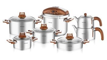 Bernardo Cookmate 12 Parça Çelik Tencere Seti