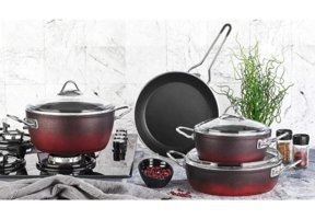 Nishev Fiesta 7 Parça Döküm - Granit Tencere Seti