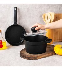 Polo Chef Mini 3 Parça Granit Tencere ve Tava Seti