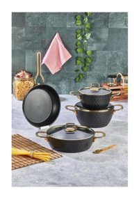 Cooker Ckr2853 7 Parça Titanyum Tencere Seti