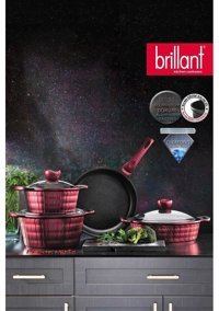 Brillant Sirius 7 Parça Granit Tencere ve Tava Seti