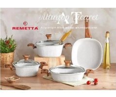 Remetta Gia 7 Parça Granit Tencere Seti