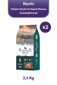 Mystic Kuzu Etli-Pirinç Tüm Irklar Yetişkin Köpek Maması 2x2.5 kg