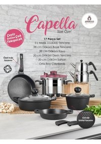 Amboss Capella 17 Parça Paslanmaz Çelik Tencere Seti