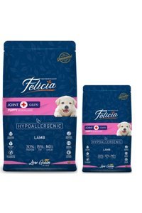 Felicia Kuzu Etli Büyük Irk-Orta Irk Yavru Köpek Maması 15 kg+3 kg