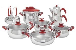 Pierre Cardin Crown 18 Parça Granit Tencere Seti