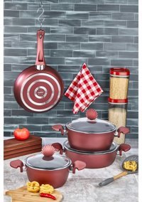 Cooker 7 Parça Titanyum Tencere Seti