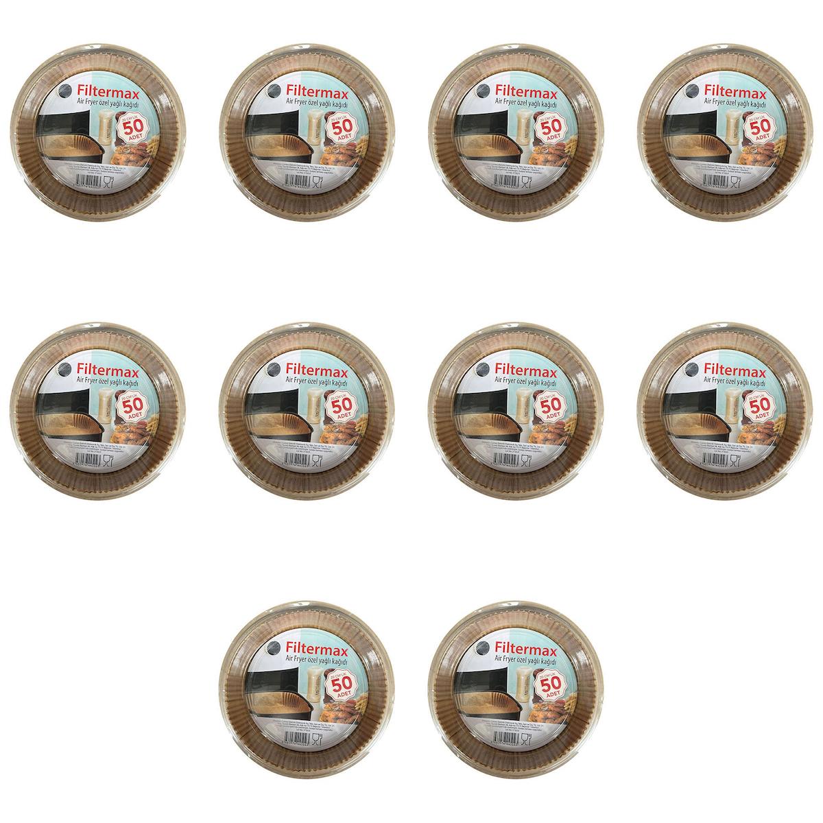 Filtermax Yağlı Aifryer Yuvarlak Pişirme Kağıdı 10x50 adet