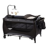 Kraft Monaco Metal 15 kg Kapasiteli Taşınabilir Ara Katlı 120x70 cm Sallanan Park Yatak Siyah