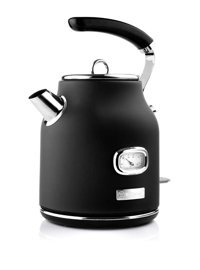 Westinghouse Çelik 1.7 lt 2200 W Işıklı Retro Siyah Kettle