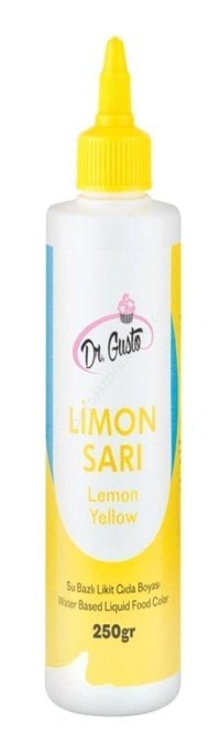 Dr. Gusto Sarı Sıvı Gıda Boyası 250 gr