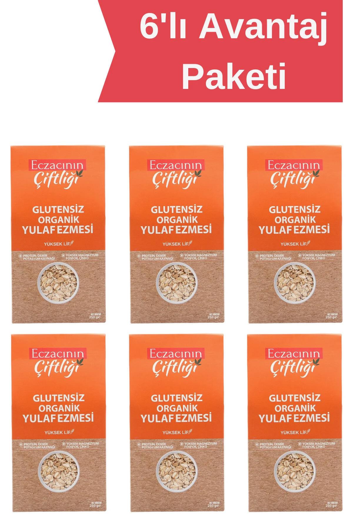 Eczacının Çiftliği Glutensiz Yulaf Ezmesi 6x250 gr