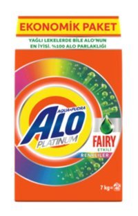 Alo Platinum Fairy Etkili Aqua Pudra Renkliler İçin 46 Yıkama Toz Deterjan 7 kg