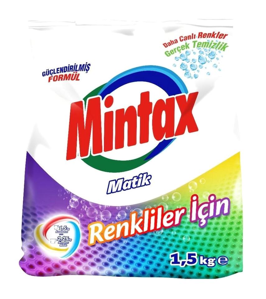 Mintax Matik Renkliler İçin 10 Yıkama Toz Deterjan 1.5 kg