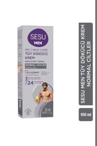Sesu Normal Ciltler İçin Koltuk Altı Bacak Genital Bölge Erkek Tüy Dökücü Krem 100 ml