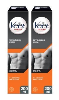 Veet Normal Ciltler İçin Koltuk Altı Bacak Genital Bölge Erkek Tüy Dökücü Krem 2x200 ml