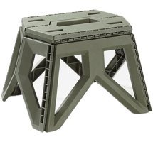 Halin Outdoor Plastik Katlanır Kamp Taburesi Haki