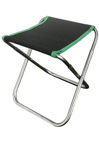 Halin Outdoor Bez Katlanır Kamp Taburesi Siyah