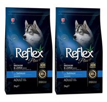 Reflex Somon Aromalı Parça Etli Yetişkin Köpek Maması 3 kg 2'li