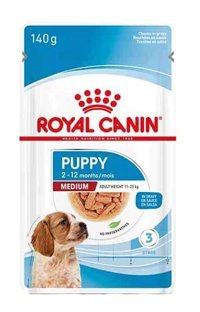 Royal Canin Orta Irk Aromalı Parça Etli Yavru Köpek Maması 140 gr Tekli