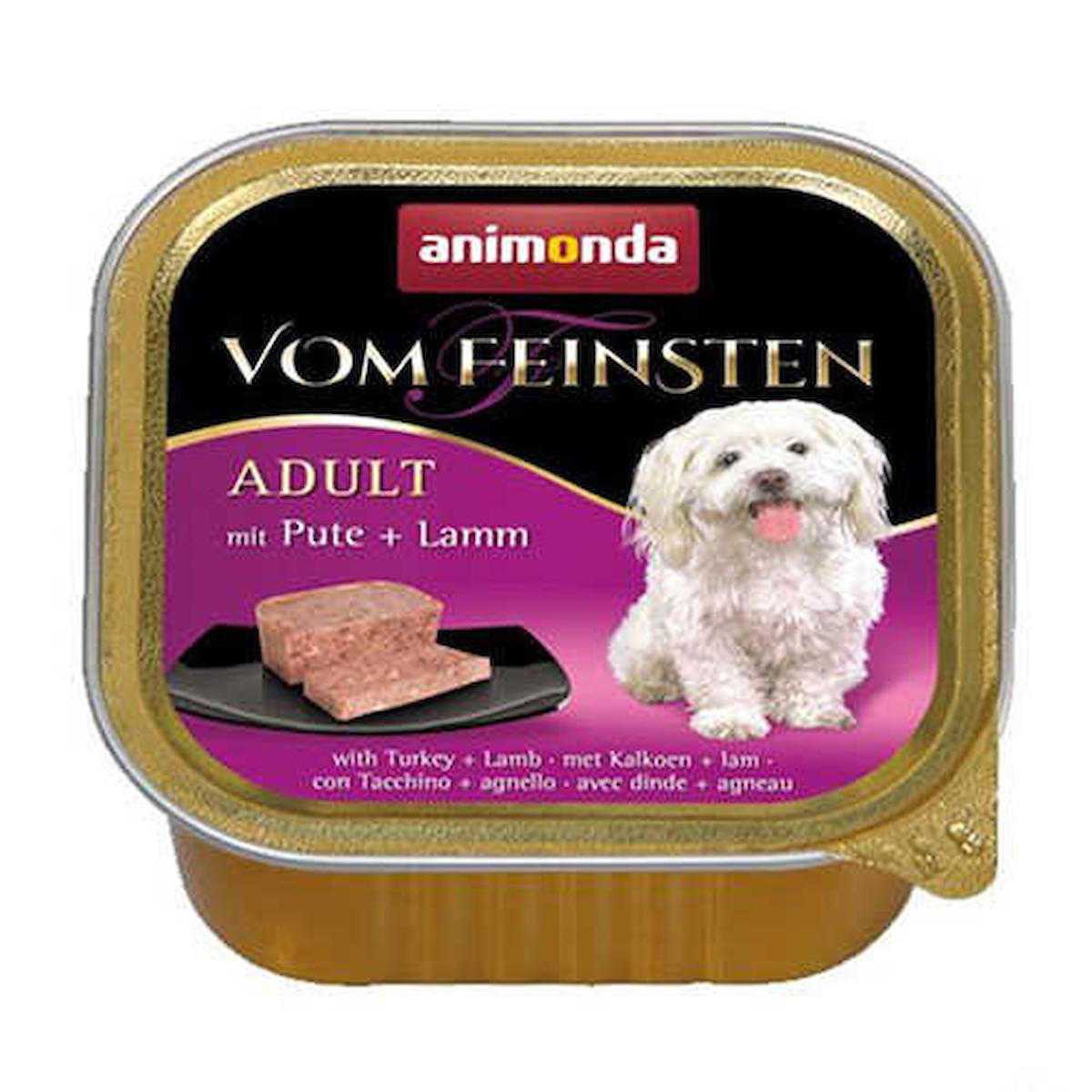 Animonda Vom Feınsten Hindi ve Tavuk Aromalı Parça Etli Yetişkin Köpek Maması 150 gr Tekli