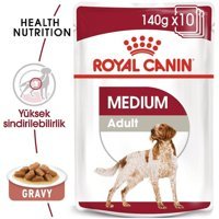 Royal Canin Medium Tavuk Aromalı Parça Etli Yetişkin Köpek Maması 140 gr 10'lu