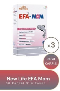 New Life Efa Mom Omega 3 Kapsül 3x30 Adet