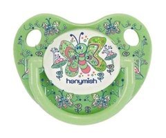 Hanymish No:1 0-6 Ay Delikli Ortodontik Damaklı Silikon Emzik Lila