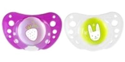 Chicco Soother 0-6 Ay Ortodontik Damaklı Silikon Emzik Bej-Bebek Mavisi