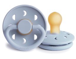 Frigg Moon 0-6 Ay Kiraz Uçlu Kauçuk Emzik Mavi