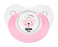 Wee Baby No:2 6-18 Ay+ Delikli Ortodontik Damaklı Silikon 2'li Emzik Şeffaf