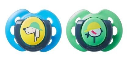 Tommee Tippee Fun Style 0-6 Ay Delikli Ortodontik Silikon 2'li Emzik Çok Renkli