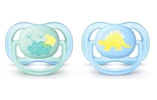 Philips Avent Ultra Air 18 Ay+ Kiraz Uçlu Silikon 2'li Emzik Çok Renkli